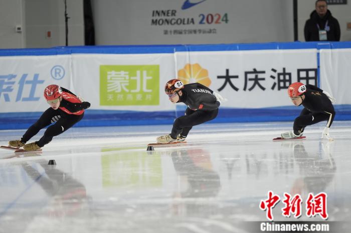 十四冬短道速滑男子1500米决赛：孙龙折桂，林孝