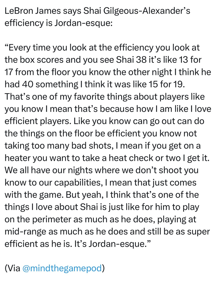 詹姆斯盛赞亚历山大乔丹式高效进攻